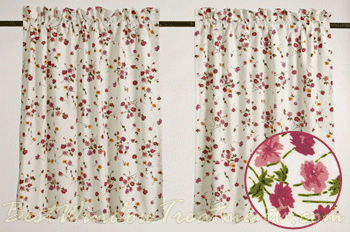 Lovely Day Scalloped Tier Curtains