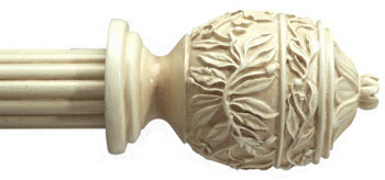 Custom Climbing Vines Antique White Custom 1 3/8