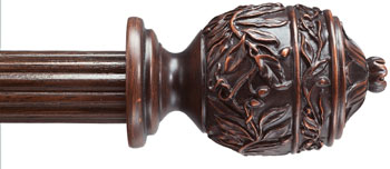 Custom Climbing Vines Walnut Custom 1 3/8
