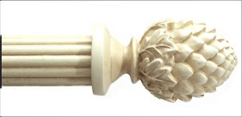 Custom Pinecone Antique White Custom 1 3/8