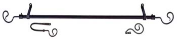 Handcrafted Curl Metal Curtain Rod