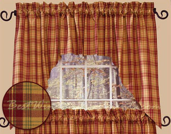 Highlands Plaid Swag Curtains