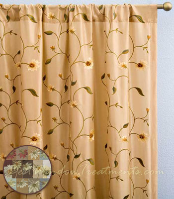 Lake Champagne Curtain Panel