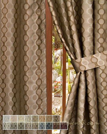 Rockafeller Sand Curtain Panel