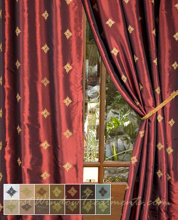 Truzzi Merlot Curtain Panel