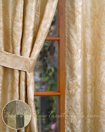 Vanderbilt Cream Curtain Panel