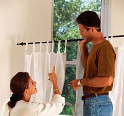 Installing Curtainrods